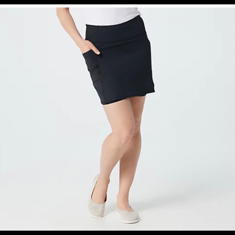 SKECHERS Women's GOWALK Black Skort  Size L - Picture 4 of 7